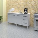 Ver imagem 1 de Balcão com Tampo Emily 160 Cm Branco Moblis