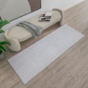 Ver imagem 3 de Tapete Passadeira Cozinha Chevron 0,45 X 2,00 Antiderrapante Rústico Moderno Cinza