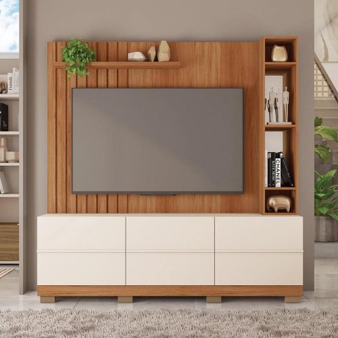 Estante Home para Tv até 70 Polegadas Marrom Space Caemmun