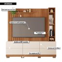 Ver imagem 6 de Estante Home para Tv até 70 Polegadas Marrom Space Caemmun