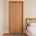 Ver imagem 2 de Porta de Abrir Madeira Imbuia Lisa 2,10x0,72 Batente 11 C/ Fechadura Básica Lado Esquerdo