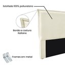 Ver imagem 4 de Cabeceira King 195Cm Linho Rústico Veneza 