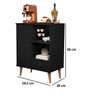 Buffet/aparador Cantinho do Café Tip Top Preto - 6