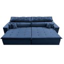 Ver imagem 6 de Sofá Retrátil e Reclinável 2,52m Luxos Cama Inbox Velusoft Azul