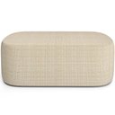 Ver mais imagens de Cabeceira Cama Box Solteiro 100cm Lanna com Puff Recamier Doha W01 Linho Palha - Lyam Decor
