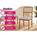 Ver imagem 5 de Kit 2un Cadeiras Jantar Encanto Madeira/Linho Bege Cimol