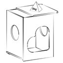 Ver mais imagens de Mesa de Apoio Casinha Pet 52 Cm 4574 Carvalho Off White Arly