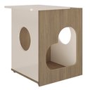 Ver imagem 4 de Mesa de Apoio Casinha Pet 52 Cm 4574 Carvalho Off White Arly
