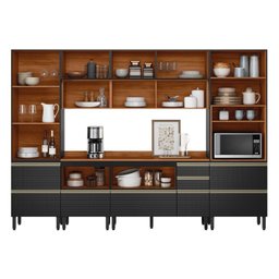 Cozinha Completa 310cm X 218,5cm Aéreo Rft Pnl e Crt 6 Peças Proença - 4