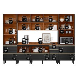 Cozinha Completa 310cm X 218,5cm Aéreo Rft Pnl e Crt 6 Peças Proença - 18