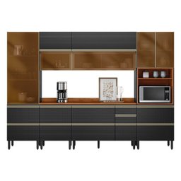 Cozinha Completa 310cm X 218,5cm Aéreo Rft Pnl e Crt 6 Peças Proença - 14