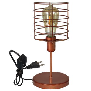 Luminária Mesa Abajur Mini Aramado Chochin Cobre P/decorar