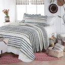 Ver imagem 1 de Colcha Cobre Leito Ultrassonic Dupla Face Estampada Casal 220x240cm - Amparo