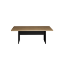 Ver imagem 2 de Mesa de Reunião Retangular Savoia 200x90 Escritório Macadamia/preto