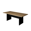 Ver imagem 1 de Mesa de Reunião Retangular Savoia 200x90 Escritório Macadamia/preto