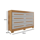 Ver imagem 3 de Cômoda Califórnia 8 Gavetas Cinamomo/off - Benetil