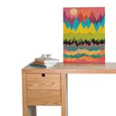 Ver imagem 3 de Quadro Decorativo Abstrato - Montanhas Geométricas Colorido