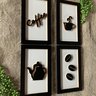 Quadros decorativos café padaria cozinha copa moldura relevo:Preto e branco - 3