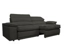 Ver imagem 7 de Sofá Niko 2,50m com Molas Retrátil Reclinável Velosuede - Netsofas - Chumbo
