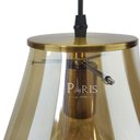 Ver imagem 3 de Pendente Metal Bronze Vidro Âmbar 1e27 28cm