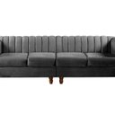 Ver imagem 2 de Sofá 4 Lugares Decoração Retrô Clássico Realeza Chesterfield Cinza