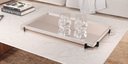 Ver imagem 2 de Bandeja Decorativa Espelhada Gala Mdf Laminado Off White/preto
