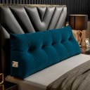 Ver imagem 1 de Almofada Decorativa Mel Casal 140cm Suede:Azul-Marinho/Liso