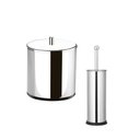 Ver imagem 1 de Kit Banheiro Decorline Inox 2 Peças - Brinox