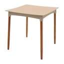 Ver imagem 1 de Mesa Diana Areia Tramontina 70cm em Polipropileno com Pernas de Madeira