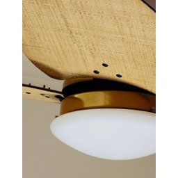Ventilador Teto Dourado Winds 4 Pás Palha Turbo Ventax 220v - 3