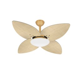 Ventilador Teto Dourado Winds 4 Pás Palha Turbo Ventax 220v - 1