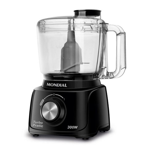 Mini Processador Mondial Turbo Pratic 127v 500ml Preto Mp-16-b