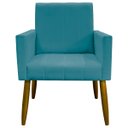 Ver imagem 3 de Kit 8 Poltronas Decorativas para Sala Mari Suede Cores Pé Palito Castanho