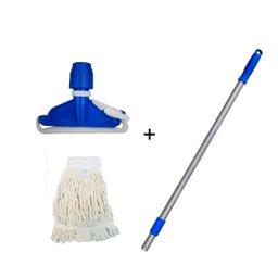 Kit Mop Úmido Completo 320g Loop Cru Cabo Retráti Bralimpia - 1