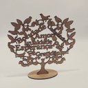 Ver imagem 1 de Arvore com Palavras em Mdf Cru com Base- Kit com 10un