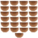 Ver imagem 1 de Kit 25 Bowls Molheira Redonda de Bambu 8x4cm Petisqueira Pequena Lyor Potinho