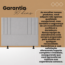Ver imagem 7 de Cabeceira 140 cm Linho Casal Frame Estofada Cama Box Moderna:Cinza Claro