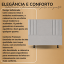 Ver imagem 6 de Cabeceira 140 cm Linho Casal Frame Estofada Cama Box Moderna:Cinza Claro