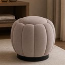 Ver imagem 2 de Puff Redondo 48cm Joy Veludo Nobre Avelã - Sallar Home