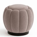 Ver imagem 1 de Puff Redondo 48cm Joy Veludo Nobre Avelã - Sallar Home