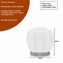 Ver imagem 4 de Puff Redondo 48cm Joy Veludo Nobre Avelã - Sallar Home