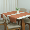 Ver mais imagens de Caminho Trilho Corredor Mesa Essence Tecido Linho 130x40cm: Terracota