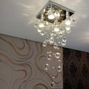 Ver imagem 1 de Lustre de Cristal para Sala de Jantar e Estar:110v/220v (bivolt)/espelhado/70cm