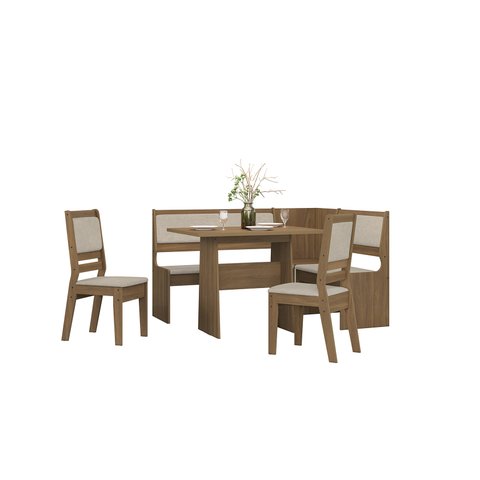 Mesa Canto Alemão Afrodite C/2 Cadeiras Celta Moveis