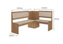 Ver imagem 3 de Mesa Canto Alemão Afrodite C/2 Cadeiras Celta Moveis