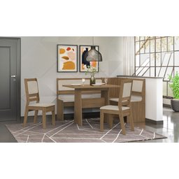 Mesa Canto Alemão Afrodite C/2 Cadeiras Celta Moveis - 2