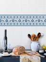 Ver imagem 4 de Faixa Decorativa Adesiva (autocolante) - Bordado Azul