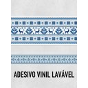 Ver imagem 2 de Faixa Decorativa Adesiva (autocolante) - Bordado Azul