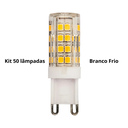 Ver imagem 1 de Kit 50 Lâmpadas Led G9 Halopim 5w Bivolt Branco Frio 6500k