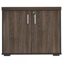 Ver imagem 2 de Armário para Escritório 2 Portas Charuto/Preto 006169 - Artany Móveis